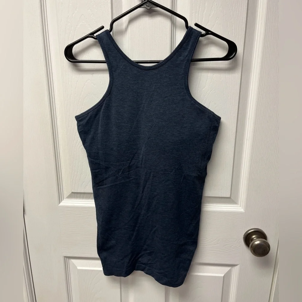 Lululemon Seamlessly Covered Tank (Navy) - Sz 8 - Picture 3 of 5